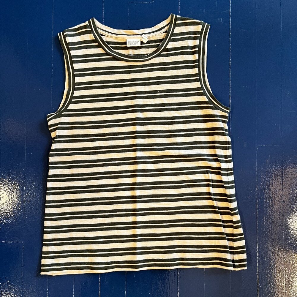 TOAST Brand A-line striped tank